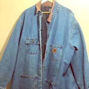 Vintage carhartt denim chore jacket